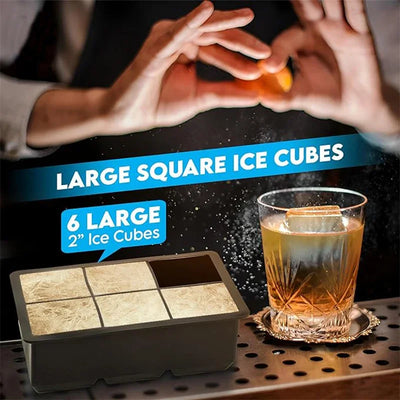 4/6/8/15/160 Grid Big Ice Tray Mold Giant Jumbo Large Food Grade Silicone Ice Cube Square Tray Mold DIY Ice Maker Ice Cube Tray