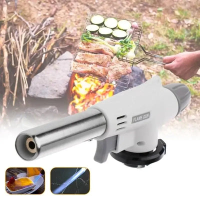 Outdoor Barbecue Kitchen Baking High Temperature Cassette Gas Torch Ceramic Core Spray Gun Small Welding Torch
