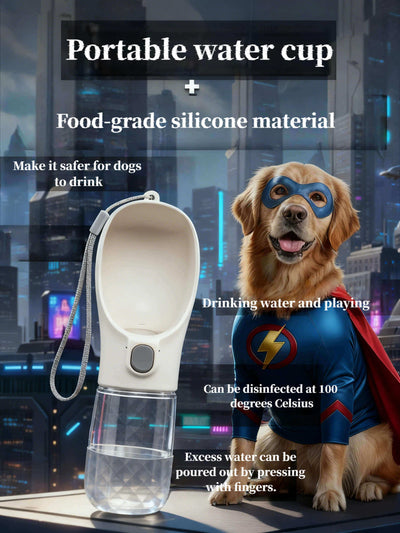 Portable Dog Water Bottle For Small Large Dogs Cat Outdoor Leakproof Walking Drinking Bowls Chihuahua French Bulldog Supplies