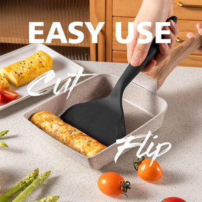 1pc silicone Heat resistant spatula household food grade non-stick Frying pan sushi steak fish pancake baking Scoop Kitchen Tool