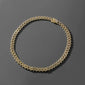 Hip Hop Trend Full Diamond Cuban Link Chain Men's Bracelet