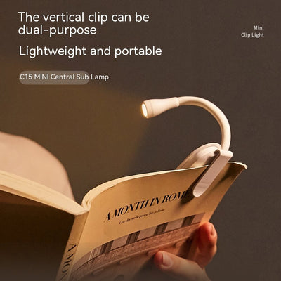 Book Holder Small Night Lamp USB Rechargeable LED Eye Protection