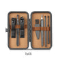 8/12/15/20/24pcs black Nail clipper set Pedicure knife Stainless steel Nail beauty tool Nail Care Trimmer Portable travel box
