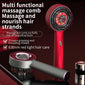 Electric Hair Regrowth Brush with Infrared Light Machine Acupoint Scalp Massage Anti-Hair Loss Exercise Hair Scrubber Combs