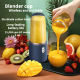 Portable Juicer Blender 400ml Electric Fruit Juicer USB Charging Lemon Orange Fruit Juicing Cup Smoothie Blender Machine 2cups