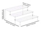 1-4 Tier Acrylic Display Stand Durable Display Rack For Cupcake Perfume Doll Transparent Trapezoidal Blind Box Storage Shelf