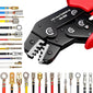 Non-insulated Open Barrel Crimping Tool SN-58B 23-16 AWG /0.25-1.5mm², Dupont Molex JST TE Terminals & EPC PCIE SATA Pins