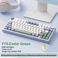 AULA F75 2.4G Wireless/Bluetooth/Wired Gaming Mechanical Keyboard RGB Customized 75% Layout OEM Profile Gasket Structure