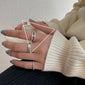 VENTFILLE 925 Sterling Silver Finger Rings New Fashion Creative Cross Hollow Chain Geometric Party Jewelry Gifts