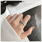 VENTFILLE 925 Sterling Silver Finger Rings New Fashion Creative Cross Hollow Chain Geometric Party Jewelry Gifts