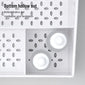 1pc White New Drawer Makeup Storage Box Dormitory Finishing Plastic Shelf Cosmetics Skin Care Dressing Table Desktop