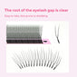 DIYDAY U-shaped YY Eyelash Extension Premium PBT Double Layer U Sahpe YY Lashes Ultra Soft Featherlight False Mink Eyelashes