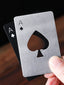 Beer Opener Creative Stainless Steel  Of Spades Playing Card