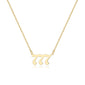 New Trendy Fashion Alloy Gold Color Lucky Angel Numbers Wish 777 Pendant Necklace for Women Girl Gift Birthday Jewelry Dropship