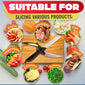 Stainless Steel Kitchen Scissors 2 In 1 Cutting Board Chopper Fruit Vegetable Multifunctional