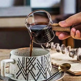 Italian Creative Milk Cup Glass Measuring Cup With Scale