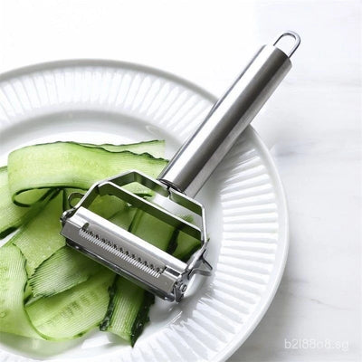 2 in1 Stainless Steel Potato Grater Julienne Peeler Kitchen Accessories Vegetables Peeler Double Planing Grater Kitchen Tools