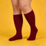 Red Wine Color Easy Stretch™ Socks - Image 6