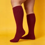 Red Wine Color Easy Stretch™ Socks - Image 5