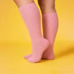 Large Size Pink Easy Stretch™ Socks - Image 2