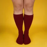 Red Wine Color Easy Stretch™ Socks - Image 3