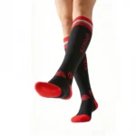 Black and red double-spun Easy Stretch™ socks - Image 7