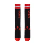 Black and red double-spun Easy Stretch™ socks