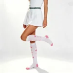 Pink and White "Easy Stretch™" Socks - Image 4