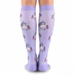 Stretchable™ Purple Unicorn Socks - Image 3