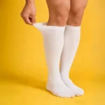 Large size white stretchable™ socks - Image 6