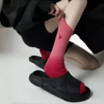 Trendy Tie-Dye Candy Crew Socks (W Embroidery) - Image 2