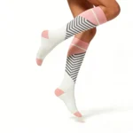 Pink striped "Stretchable™" socks - Image 2