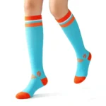 Lake blue "Stretchable™" socks - Image 4