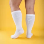 Large size white stretchable™ socks - Image 4