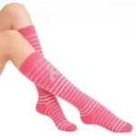 Pink striped elasticated "Elastic Stretch™" socks - Image 5