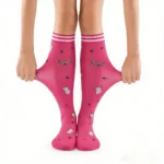 Pink kitten "Elastic™" socks - Image 5