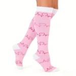 Pink ECG Elastiheart™ Stretch Socks - Image 7