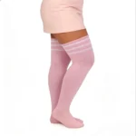 Pink & White Relax Stretch™ Plus Size Socks - Image 4