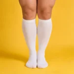 Large size white stretchable™ socks - Image 5