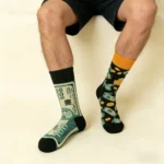 Money Talks Asymmetric Street Socks - Image 2