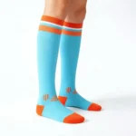 Lake blue "Stretchable™" socks - Image 2