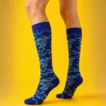 Blue camouflage "Stretchable™" socks - Image 2