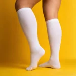 Large size white stretchable™ socks - Image 2