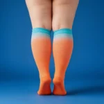 Colorful orange "Relax Stretch™" elastic socks - Image 6