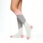 Pink striped "Stretchable™" socks - Image 3
