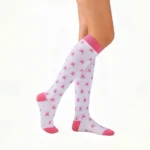 Powder-white stretchable "Easy Stretch™" socks - Image 4