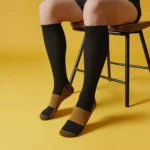 Black double-spun Easy Stretch™ socks - Image 3