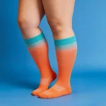 Colorful orange "Relax Stretch™" elastic socks - Image 4