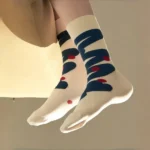 Everyday Blue & White Stripe Crew Socks - Image 6