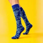 Blue camouflage "Stretchable™" socks - Image 4